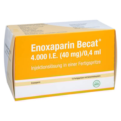 Enoxaparin Becat 4000 I.E. (40 mg)/0,4 ml Injektionslösung
