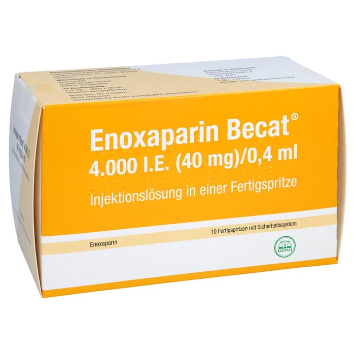 Enoxaparin Becat 4000 I.E. (40mg)/0,4ml Injektionslösung