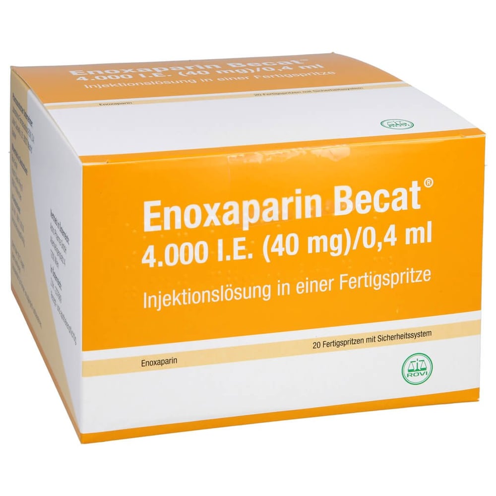 Enoxaparin Becat 4000 I.E. (40 mg)/0,4 ml Injektionslösung