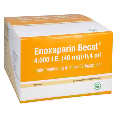 Enoxaparin Becat 4000 I.E. (40 mg)/0,4 ml Injektionslösung