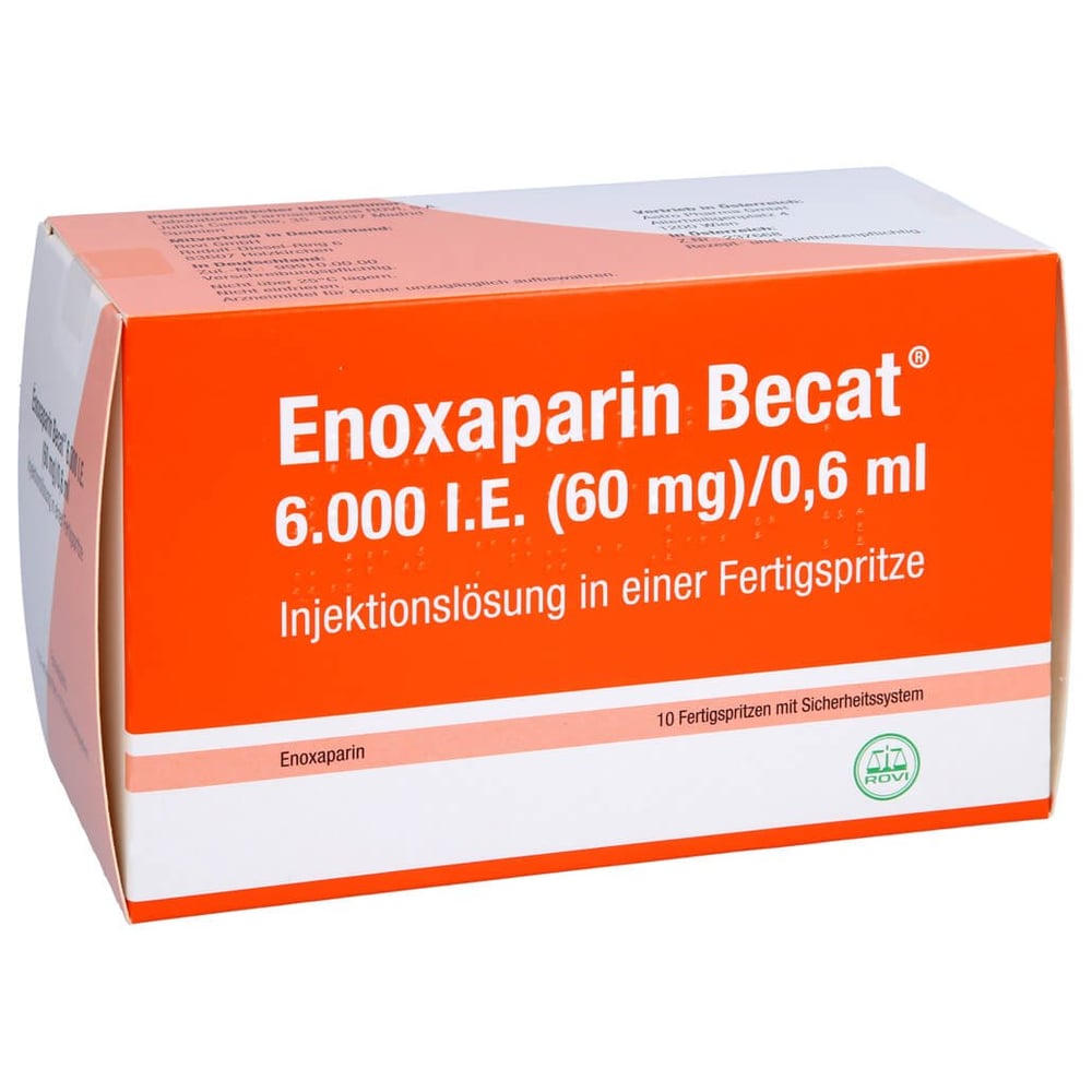 Enoxaparin Becat 6000 I.E. (60 mg)/0,6 ml Injektionslösung