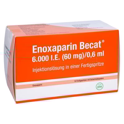Enoxaparin Becat 6000 I.E. (60 mg)/0,6 ml Injektionslösung