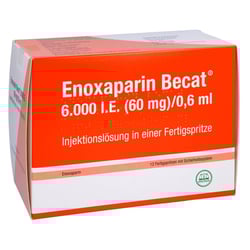 Enoxaparin Becat 6000 I.E. (60 mg)/0,6 ml Injektionslösung