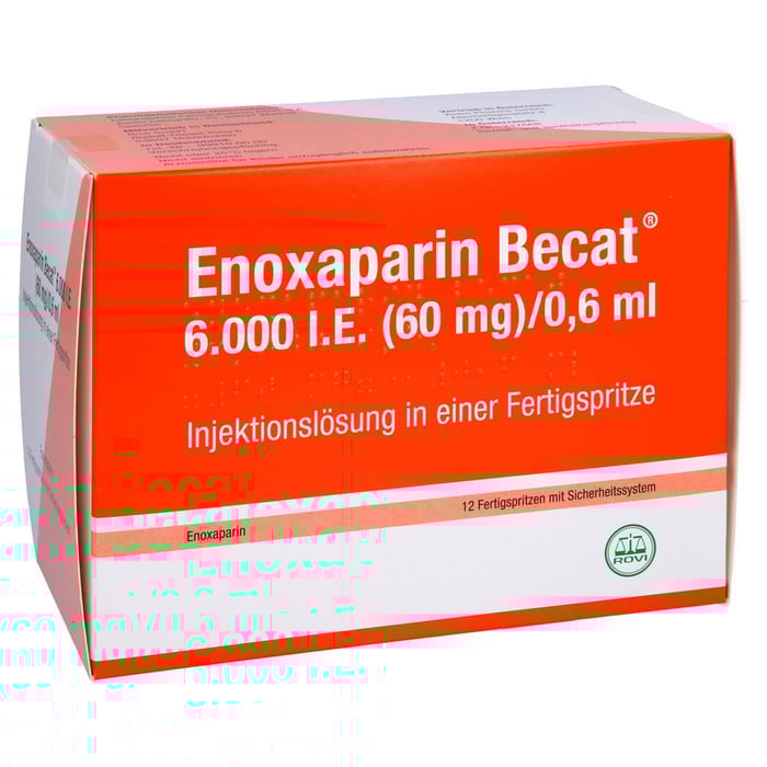 Enoxaparin Becat 6000 I.E. (60mg)/0,6ml Injektionslösung