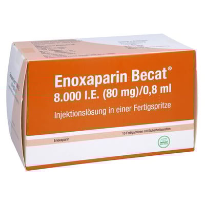 Enoxaparin Becat 8000 I.E. (80 mg)/0,8 ml Injektionslösung