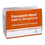 ENOXAPARIN Becat 8.000 I.E. 80mg/0,8ml ILO FS+Si.S Produktbild 1
