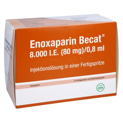 ENOXAPARIN Becat 8.000 I.E. 80mg/0,8ml ILO FS+Si.S