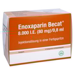 Enoxaparin Becat 8000 I.E. (80 mg)/0,8 ml Injektionslösung