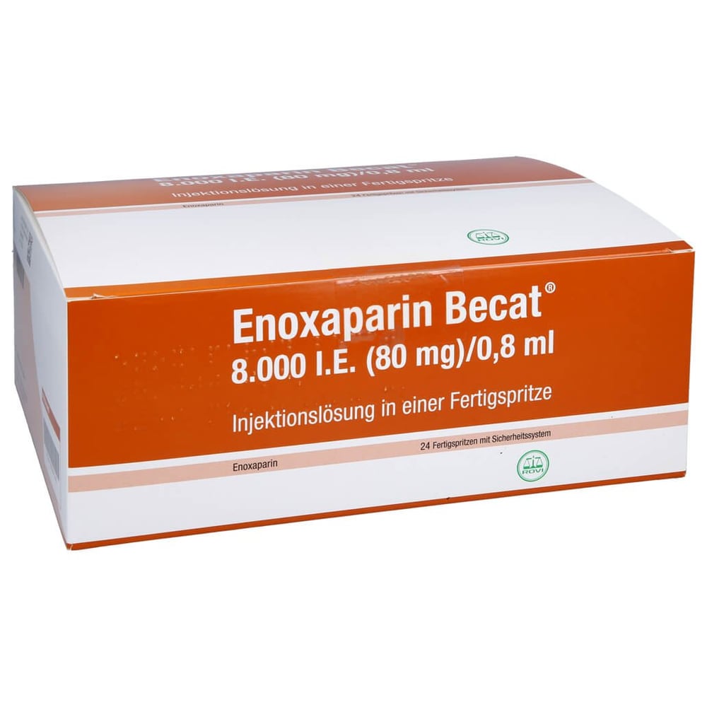 Enoxaparin Becat 8000 I.E. (80 mg)/0,8 ml Injektionslösung