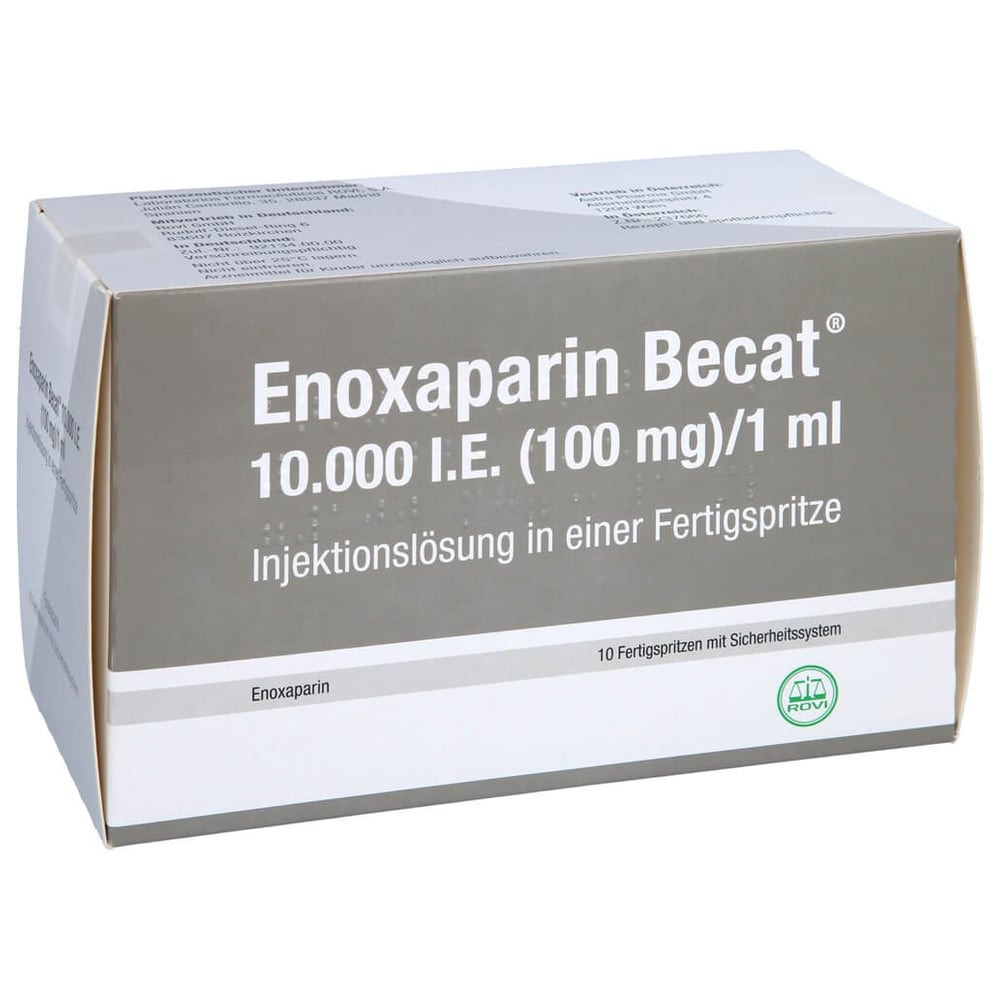 Enoxaparin Becat 10000 I.E. (100 mg)/1 ml Injektionslösung