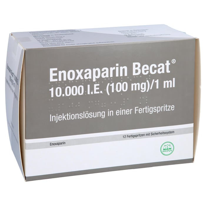 Enoxaparin Becat 10000 I.E. (100mg)/1ml Injektionslösung