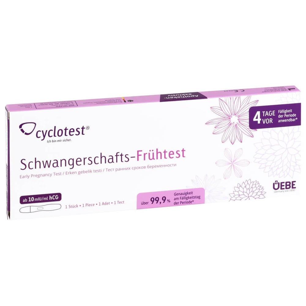 Cyclotest Schwangerschafts-Frühtest 10 mlU/ml Urin