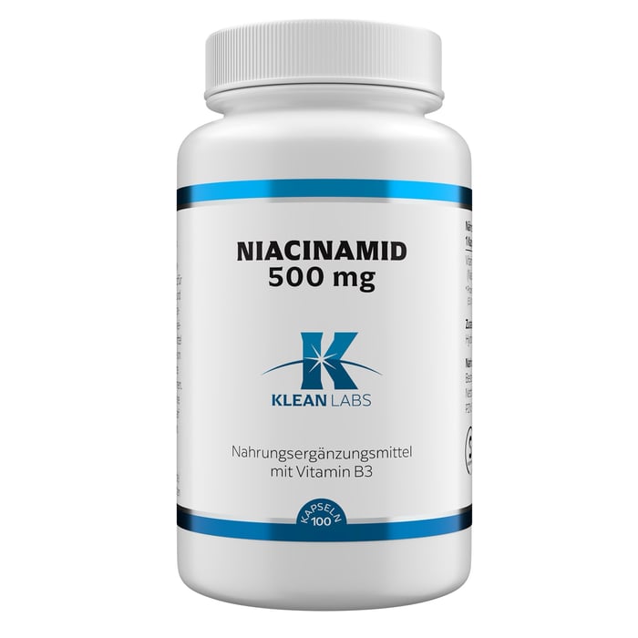 Niacinamid (B3) 500 mg Klean LABS