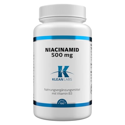 Niacinamid (B3) 500 mg KLEAN LABS