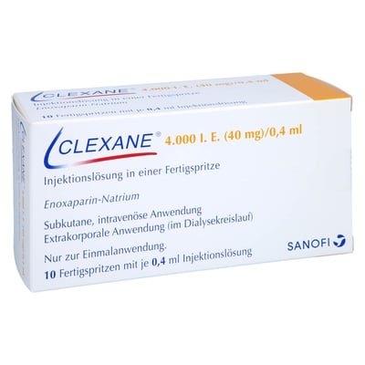Clexane 4000 I.E. (40 mg)/0,4 ml Injektionslösung Produktbild 1