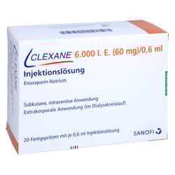 Clexane 6000 I.E. (60 mg)/0,6 ml Injektionslösung