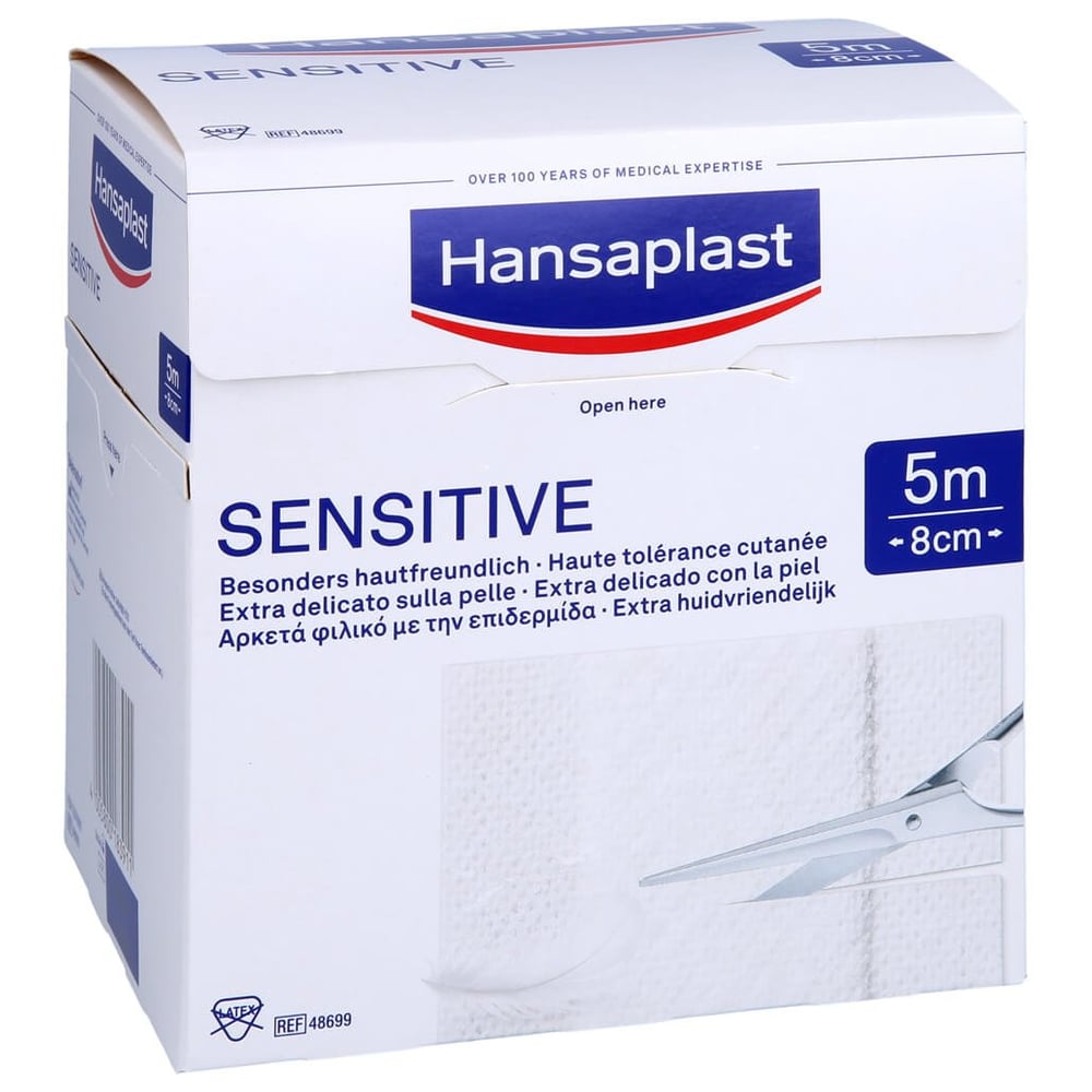 Hansaplast Sensitive 5mx8cm Rolle