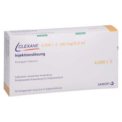 Clexane 4000 I.E. (40 mg)/0,4 ml Injektionslösung