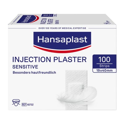 Hansaplast SENSITIVE Injektionspflaster 4.0x1.9cm