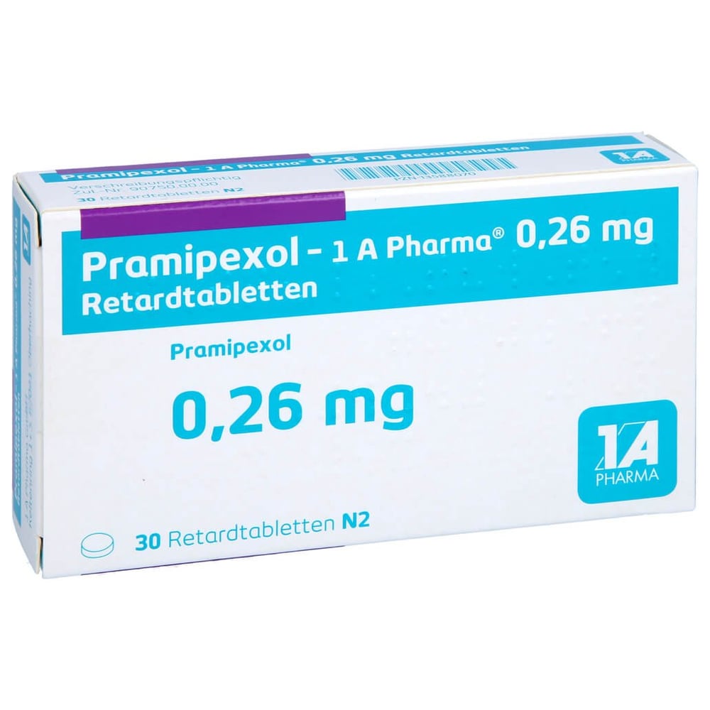 Pramipexol - 1 A Pharma 0.26mg Retardtabletten