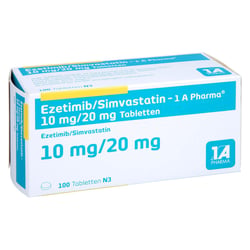 Ezetimib/Simvastatin-1A Pharma 10 mg/20 mg