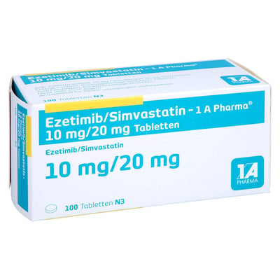 Ezetimib/Simvastatin-1A Pharma 10 mg/20 mg Produktbild 1
