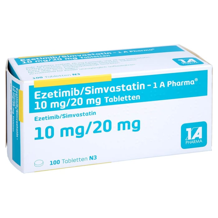 Ezetimib/Simvastatin-1A Pharma 10mg/20mg