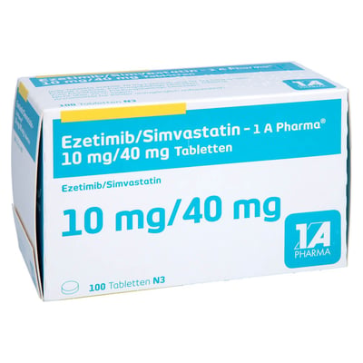 Ezetimib/Simvastatin-1A Pharma 10 mg/40 mg Produktbild 1