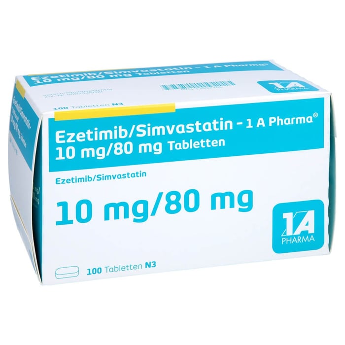 Ezetimib/Simvastatin-1A Pharma 10mg/80mg