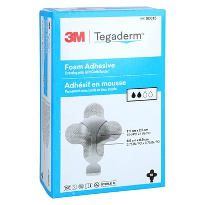 Tegaderm Foam Adhesive 6.9x6.9 cm kreuzf.90615