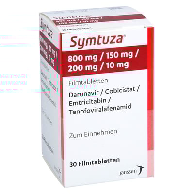 Symtuza 800 mg/150 mg/200 mg/10 mg