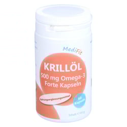 Krillöl 500 mg Omega-3 Forte Kapseln MediFit