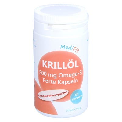 Krillöl 500 mg Omega-3 Forte Kapseln MediFit