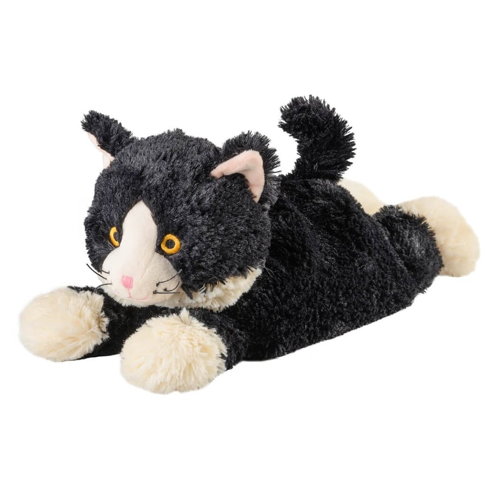 Warmies Katze liegend