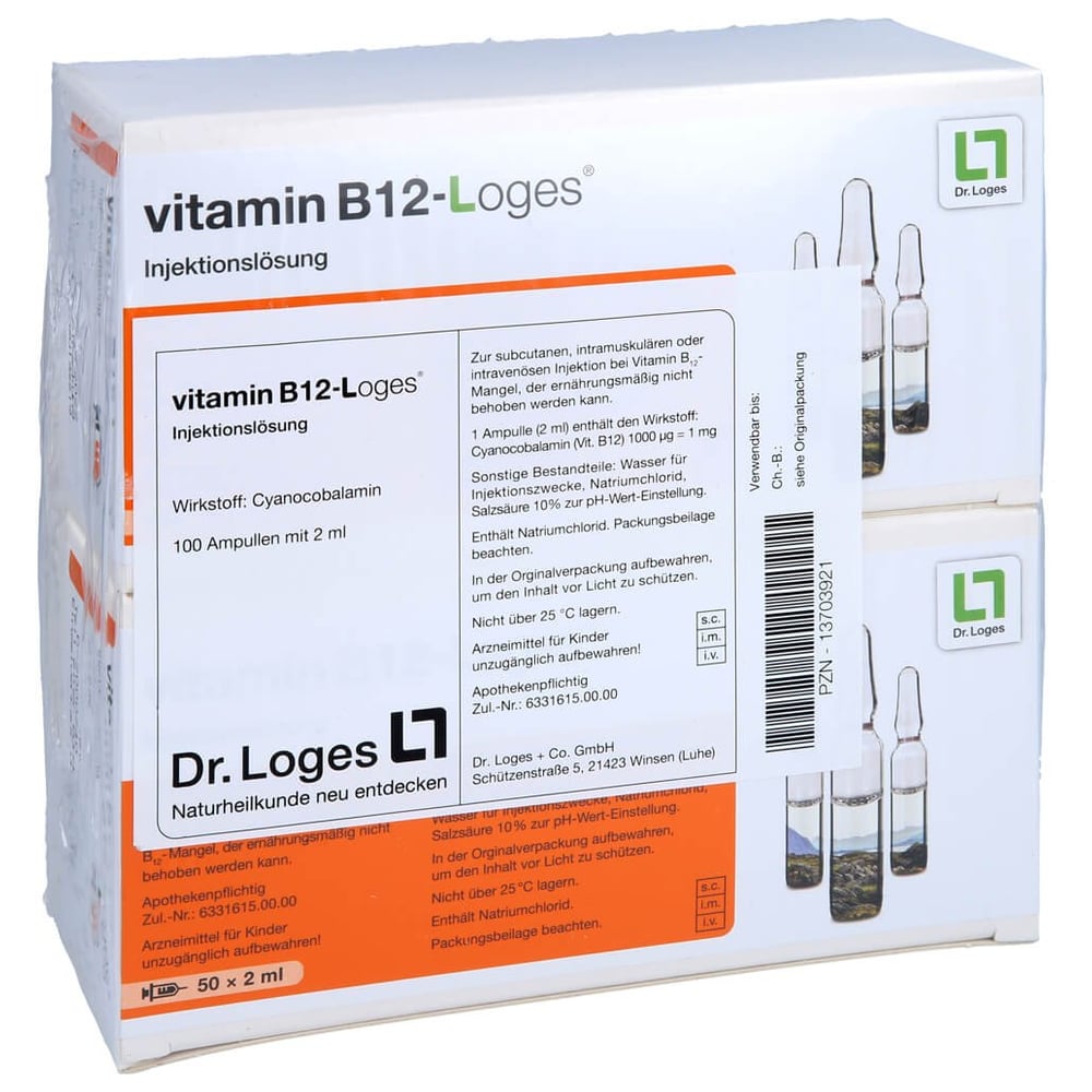Vitamin B12-Loges Injektionslösung 2 ml
