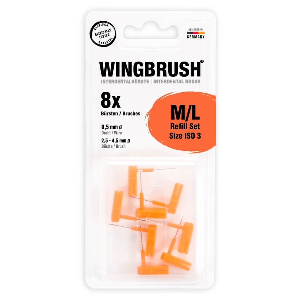 Wingbrush Refill-Set Interdentalb.ISO 3 med./large