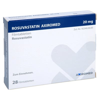 Rosuvastatin AXiromed 20 mg Filmtabletten