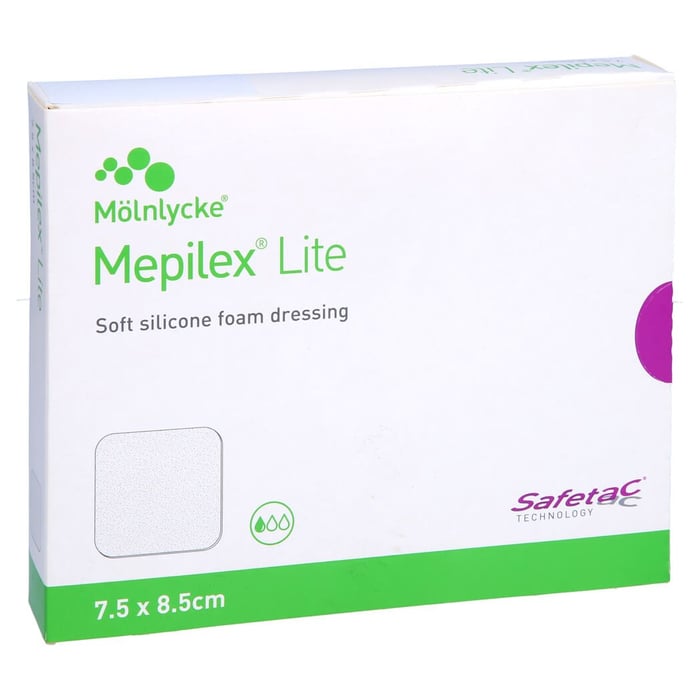 Mepilex Lite Schaumverband 7.5x8.5 cm steril