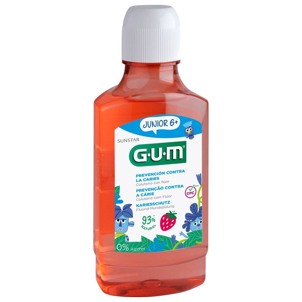 Gum Junior Mundspülung Erdbeere ab 6 Jahren