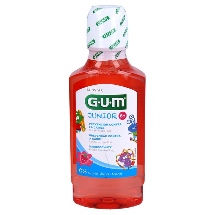 Gum Junior Mundspülung Erdbeere ab 6 Jahren