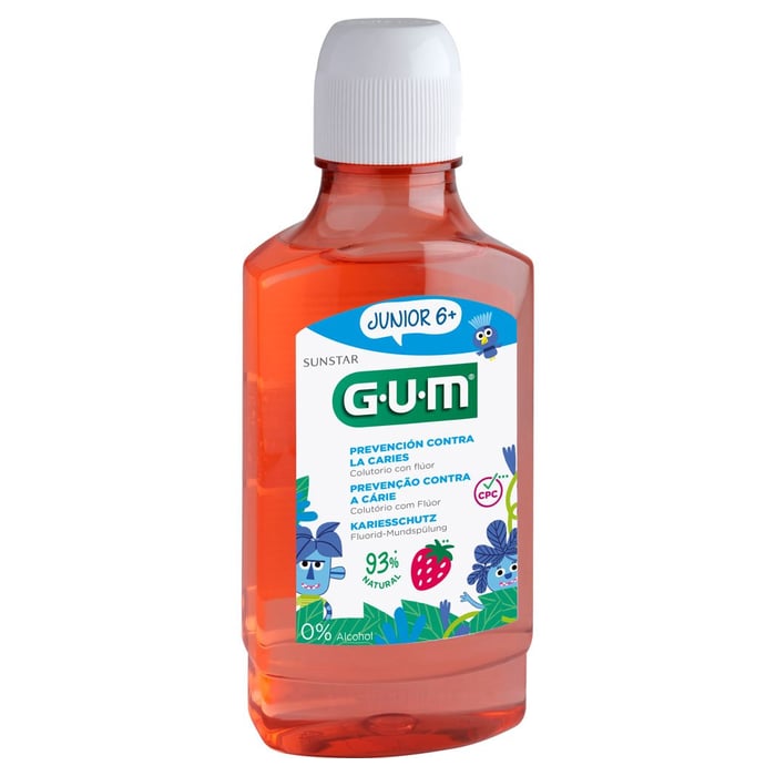 Gum Junior Mundspülung Erdbeere ab 6 Jahren