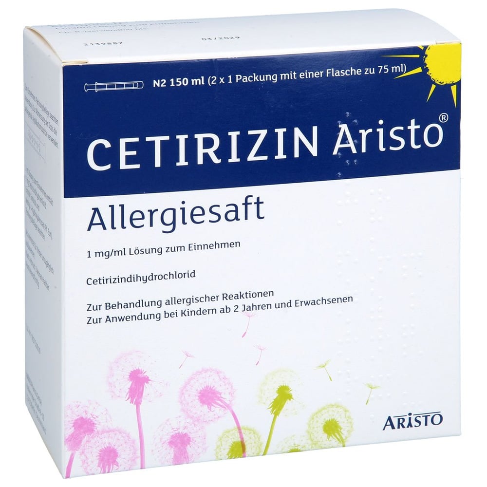 Cetirizin Aristo Allergiesaft 1 mg/ml