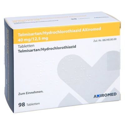Telmisartan/Hydrochlorothiazid AXiromed 40 mg/12,5 mg