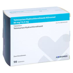 Telmisartan/Hydrochlorothiazid AXiromed 80 mg/12,5 mg