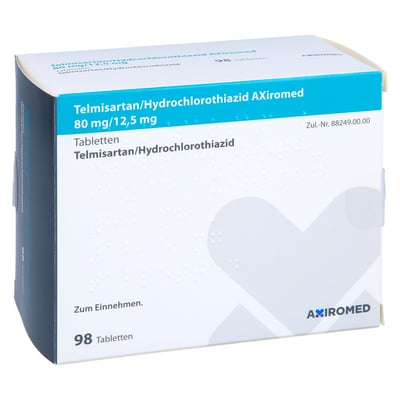Telmisartan/Hydrochlorothiazid AXiromed 80 mg/12,5 mg