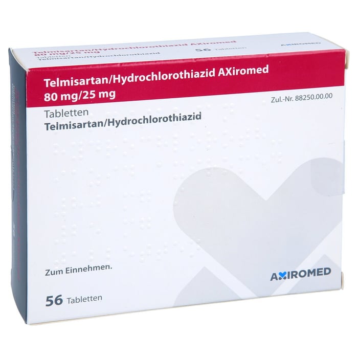 Telmisartan/Hydrochlorothiazid AXiromed 80mg/25mg
