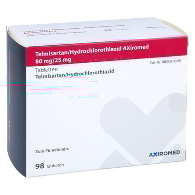 Telmisartan/Hydrochlorothiazid AXiromed 80 mg/25 mg