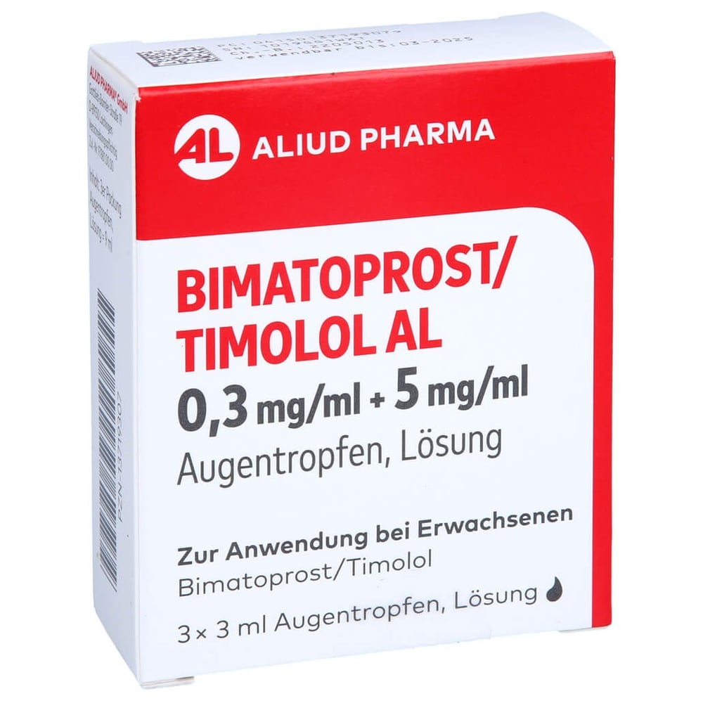 Bimatoprost/Timolol AL 0,3 mg/ml + 5 mg/ml