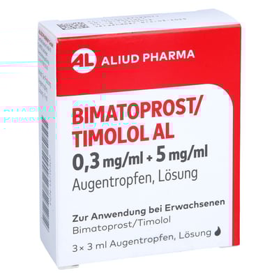 Bimatoprost/Timolol AL 0,3 mg/ml + 5 mg/ml