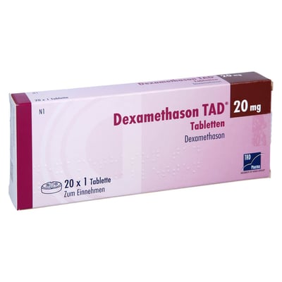 Dexamethason Tad 20 mg Tab Produktbild 1